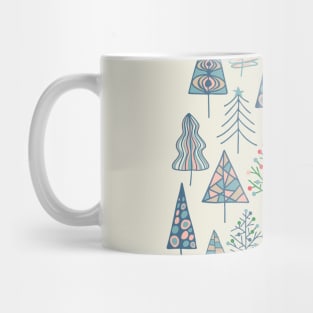 CHRISTMAS TREES Doodle Xmas Winter Hygge Holidays - UnBlink Studio by Jackie Tahara Mug